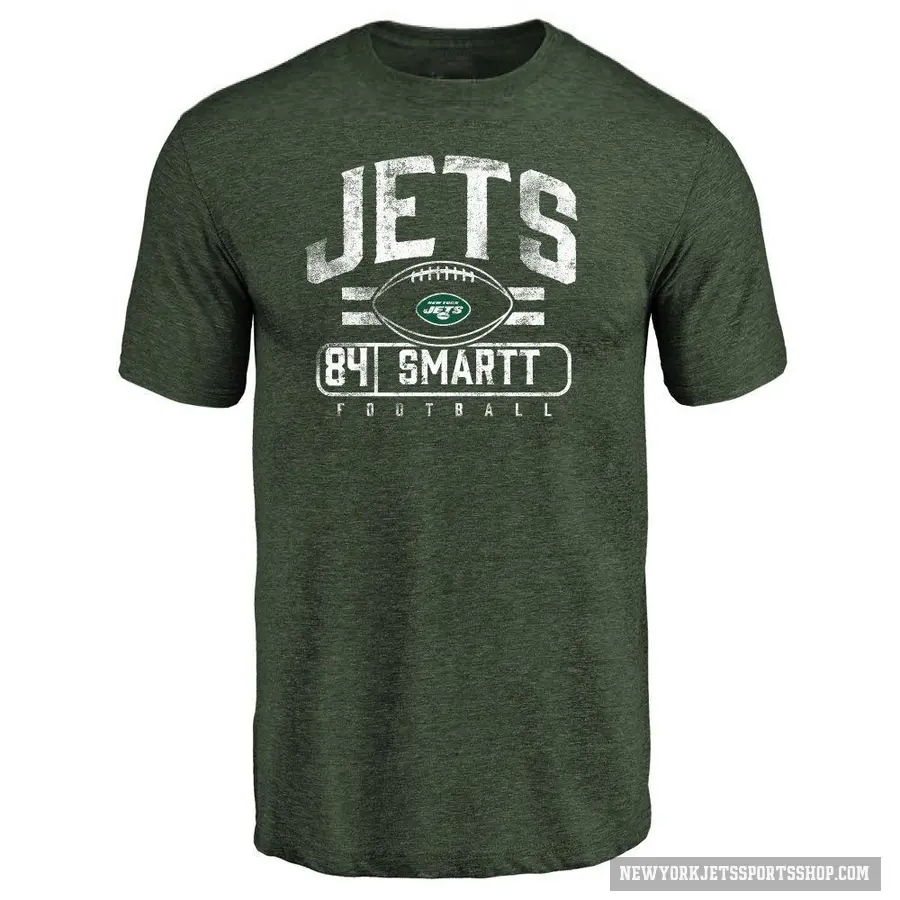 Men's ＃84 Stone Smartt New York Jets Green Flanker T-Shirt