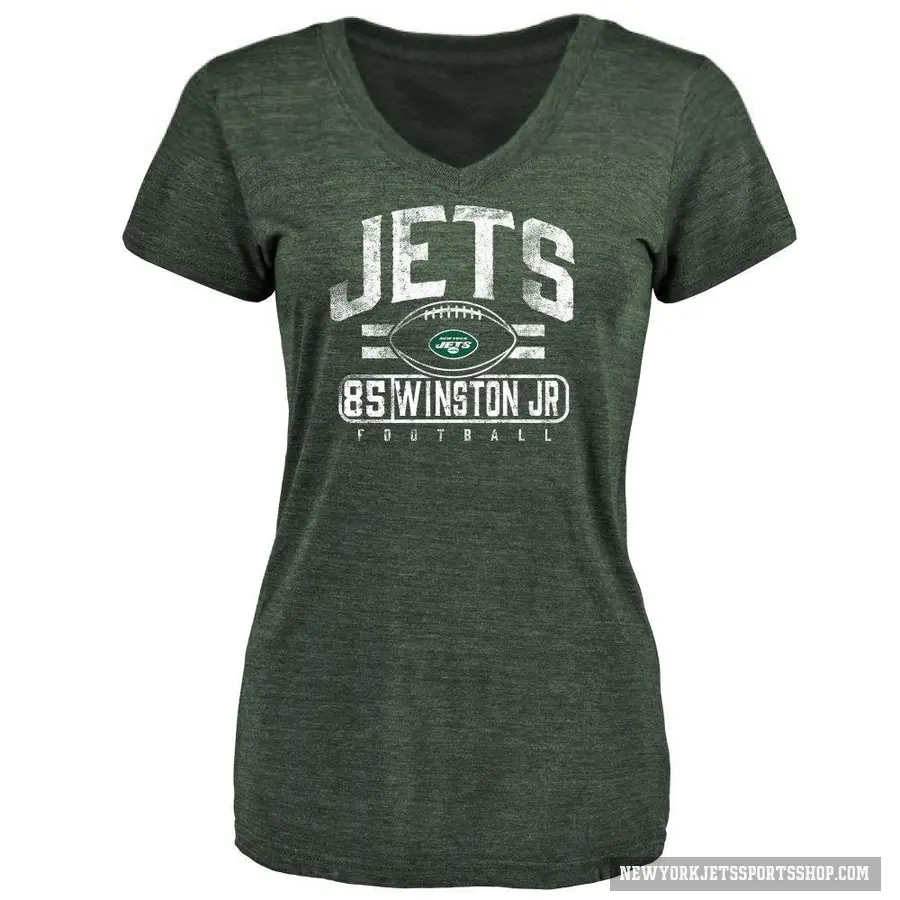 Women's ＃85 Easop Winston Jr. New York Jets Green Flanker T-Shirt
