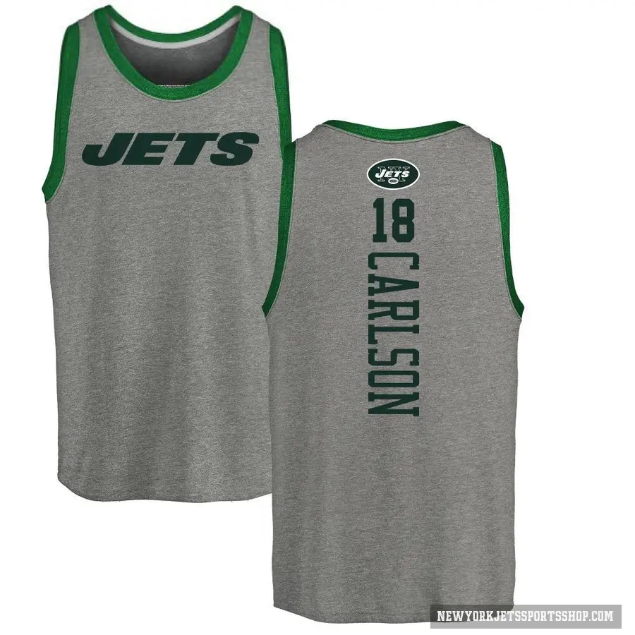 Youth ＃18 Anders Carlson New York Jets Ash Backer Tank Top