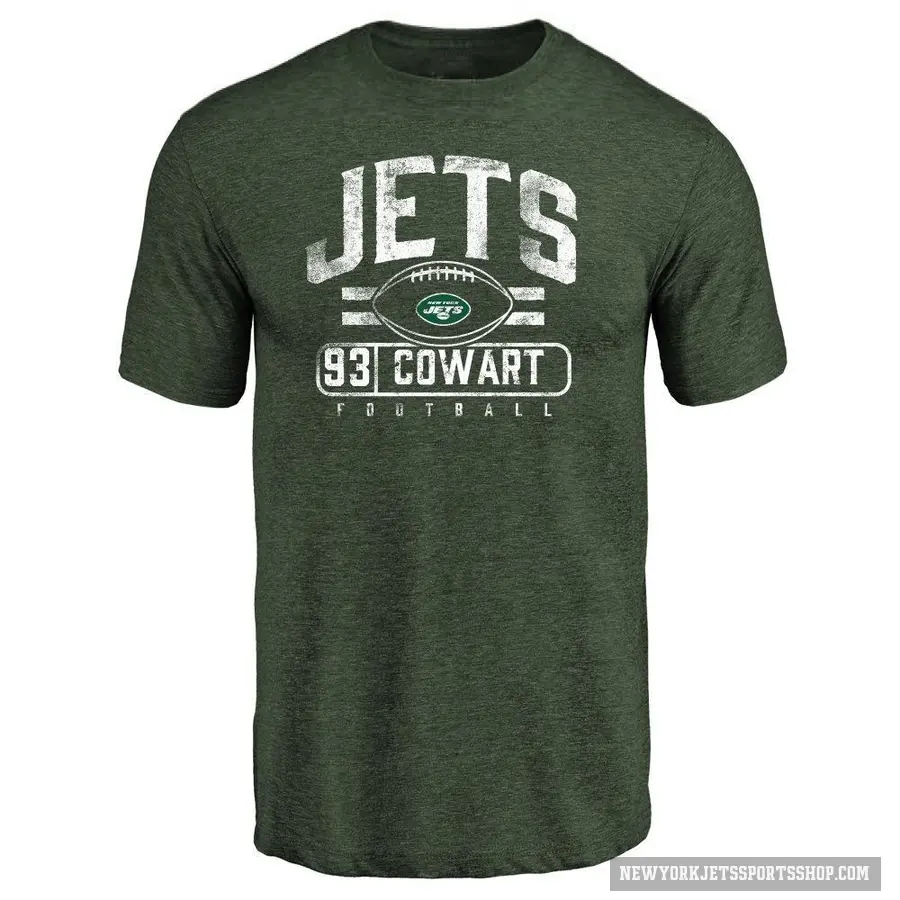 Youth ＃93 Byron Cowart New York Jets Green Flanker T-Shirt